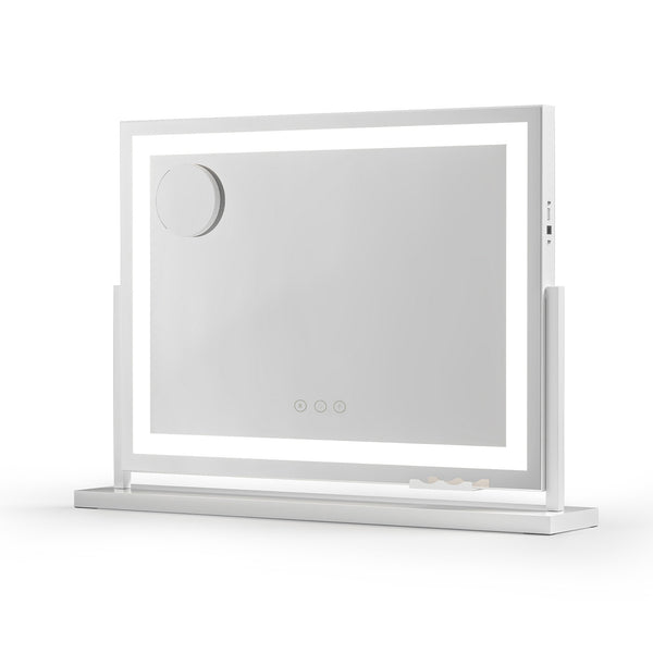 Embellir Makeup Mirror 58x46cm 360～ Rotatable Vanity Mirror with Lights Bright Light Strip Adjustable