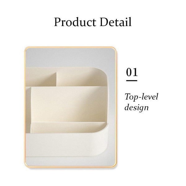 Drawer Storage Box Stationery Cosmetic Organizer Multi Purpose Desktop Holder - Green